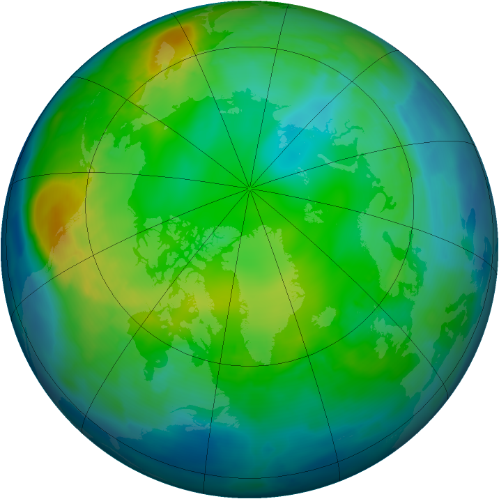 Arctic ozone map for 17 November 2010